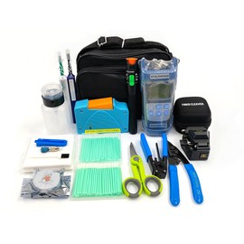 Duogalia Fiber Termination Kit, Optical Power Meter, Cleaver 6C, FTTH Fiber Optic Tool Kit for CATV Engineering