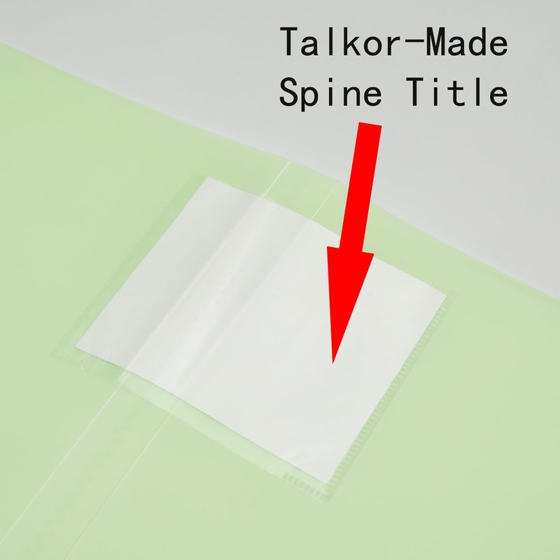 Lilaly 1 Pack Document Organizer Folio, Binder with Plastic Sleeves