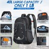 40L Packable Backpack Waterproof Hiking Backpacks Lightweight Outdoor Sport Travel