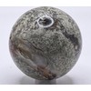 2.1" 195g Chrysoprase w/Inclusions Carved Sphere Polished Natural Chalcedony Gemstone