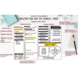 Law of Attraction Life & Goal Planner - A 90 Day Journey Creating Your Dream Life - Personal Gratitude Journal, Week Success Planner, Vision Board & Organizer + Planner Stickers