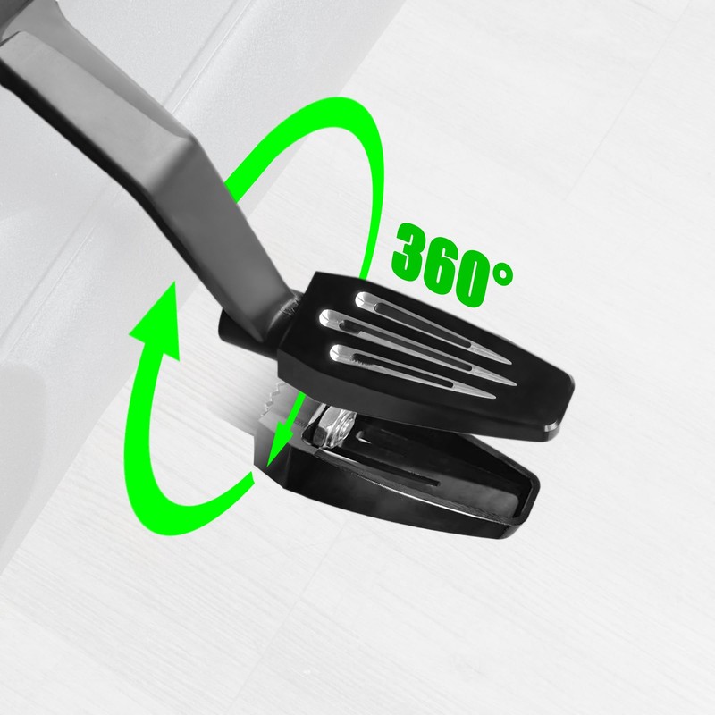 Hutexico Passenger Foot Pegs Adjustable Foot Boards Easy Install Rear