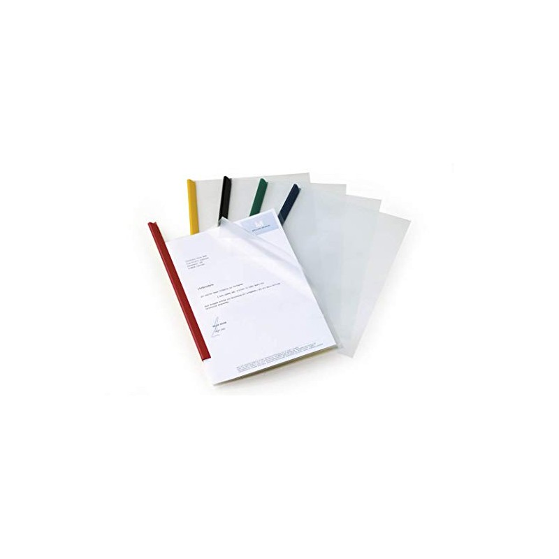 Durable Klemmschienenhülle A4 aus PP, für circa 1-100 Blatt, 10