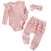 Fullfamous Infant Baby Girl Clothes Outfits,Fall Winter Romper Christmas Clothing