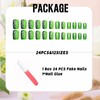 IMSOHOT Medium Press on Nails Square Fake Nails Green Matte