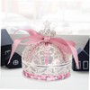 DOITOOL Elegant Princess Crown Ring Jewelry Box Holder for Rings