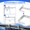 STFALI Pack of 2 Hooks for Bracket Balcony Power Station,