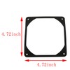 ZYAMY 2pcs 120mm Black Antivibration Rubber Fan Gasket 120 x
