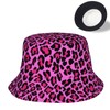 Vunko Leopard Pink Bucket Hats for Women Summer Sun Beach