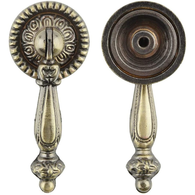 CellCase 4 Pieces Antique Style Bronze Metal Drawer Tear Drop