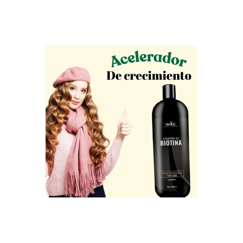 Shampoo Anti-caída Crecimiento Acelerado Con Biotina
