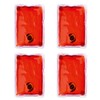 eBuyGB Pack of 4 Instant Heating Gel Hand Warmers, Red