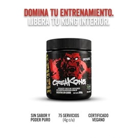 Mutant Creakong Suplemento de Creatina - 75 Porciones - Monohidrato de Creatina en Polvo - Suplemento Alimenticio para Adultos Activos