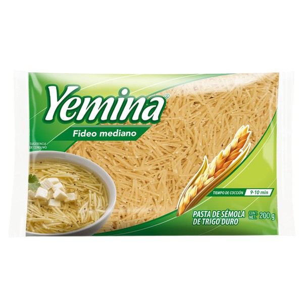 Yemina Pasta Fideo Mediano 200 g