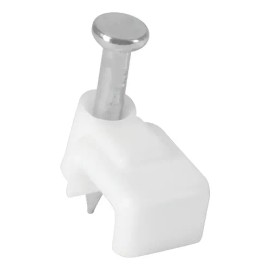 Bolsa C20 Grapas Blancas De 3 X 6 Mm Para Cable Plano 48277                                                                                           