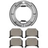 Caltric Front Brake Pads & Rear Brake Shoes for Suzuki