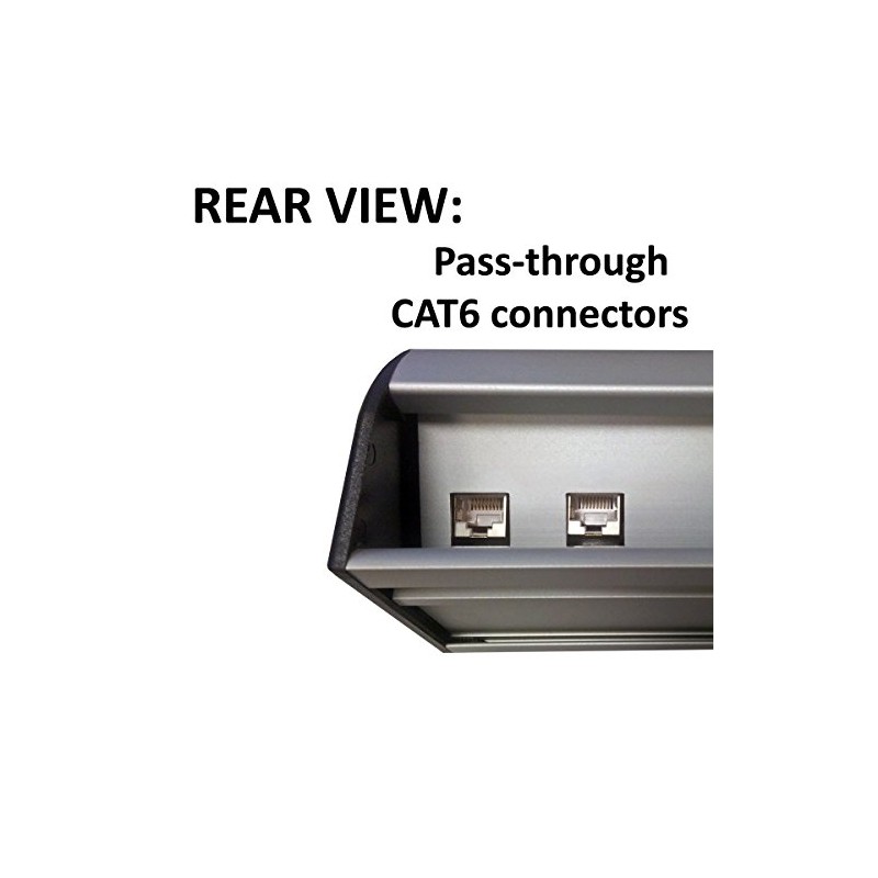 Power & Data Desk Edge Mount Tabletop Center - 3