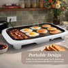 COOK WITH COLOR Electric Griddle 1200W, Nonstick Surface for Pancakes,