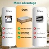 Wisuce Bamboo Under Bed Storage Containers- Underbed Organizer with Wheels