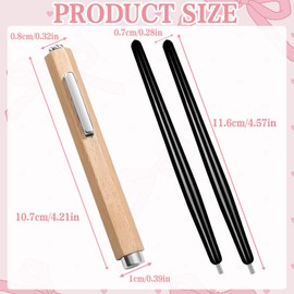 1pcs wooden cigar 3-in-1 magnet 2pcs magnetic pens, 3 In 1 Multifunctional Powerful Magnetic Cat Eye Gel Nail Polish Steel Ball Suction Art Design Accessories, Wood Tools for Home Diy Salon Studio