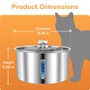 Adorabby Stainless Steel Cat Water Fountain, 135oz/4L, Ultra-Quiet