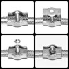 PRIOstahl Simplex Clamps Wire Rope Clamp Wire Rope Clamp -
