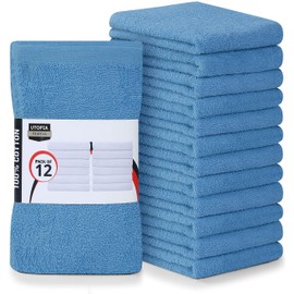 Utopia Towels Kitchen Bar Mops Towels, Pack of 216 Towels - 16 x 19 Inches, 100% Cotton Super Absorbent Grey Bar Towels, Multi-Purpose Cleaning Towels for Home and Kitchen Bars