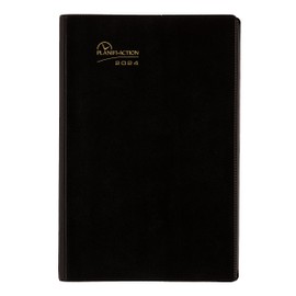 Blueline 2024 Timanager Planifi-Action Weekly/Monthly Planner, Appointment Book, 13 Months, December to December, Twin-Wire Binding, 9.0625" x 5.875", French, Black (C5910.81F-24)