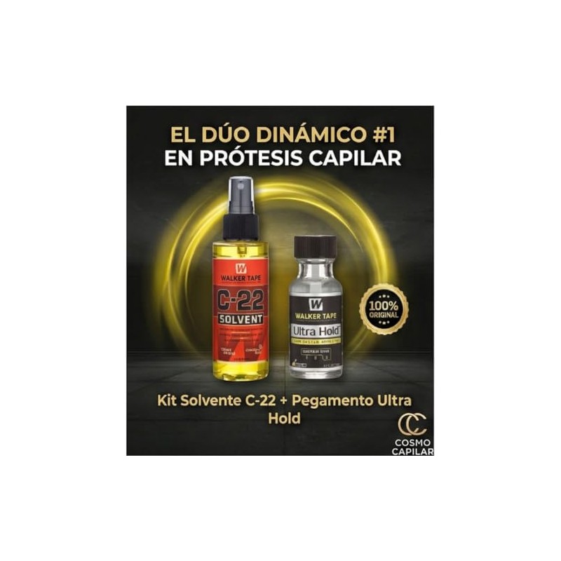 Kit Solvente C22 + Pegamento Ultra Hold 15 ml Protesis
