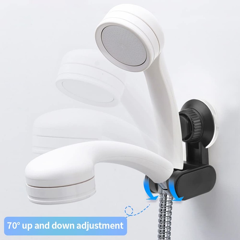 Shower Head Holder, Suction Cup Handheld Shower Head Bracket Adjustable