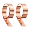 HARFINGTON 2pcs Copper Sheet Roll 0.1mm Thick Copper Flashing 99.95%
