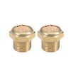 sourcing map 1/8 PT Sinter Bronze Exhaust Silencer with Brass