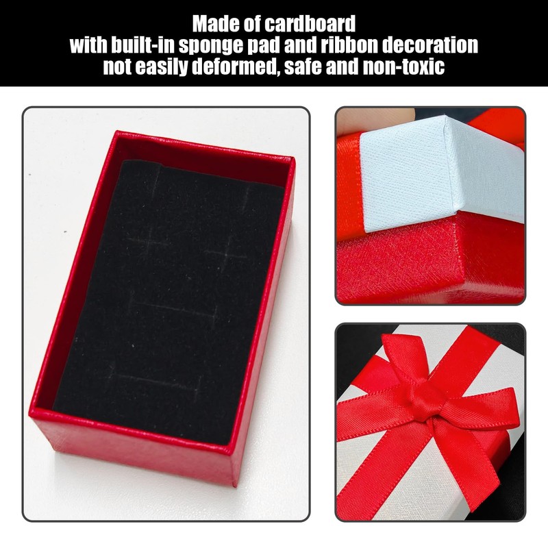 3 Pieces Bow Packaging Box, Gift Packaging Box, Jewelry Box,