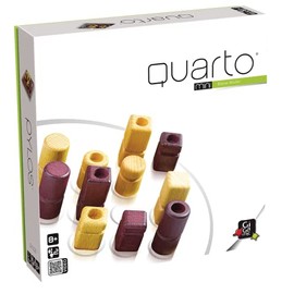 Gigamic Quarto Mini Family Game Wooden Game 2 Players from 8+ Years 15 Minutes German Multilingual