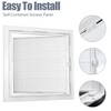 Flamorrow White Plastic Access Panel for Drywall, 8 x 8