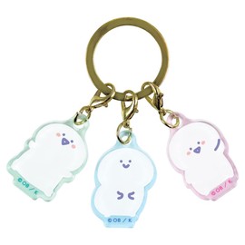Tees Factory OB-5546527OB 3 Charm Key Holder, Stationery, H1.4 x W1.2 x Depth 0.1 inches (37 x 30 x 3 mm)