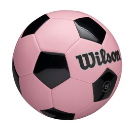 WILSON Traditional Soccer Ball - Size 5, Pink/Black