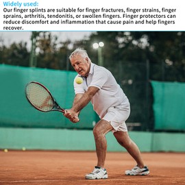 Lechengjia Acteso Neoprene Finger Clip Bracket - Damage Support for Mallet Finger and Broken Finger Clip Protection (Black)