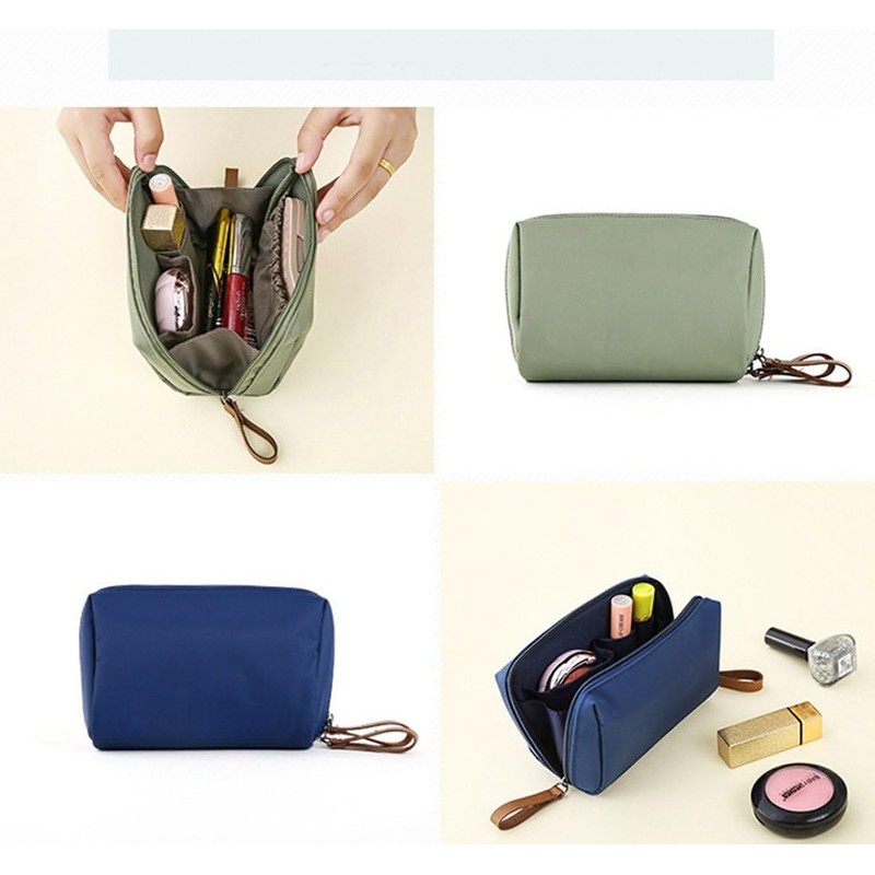 MOCOFO Solid Color Cosmetic Pouch Trinket Pencil Case Large Capacity