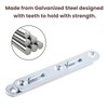 Antrader Wood Bed Rail Connecting Fittings, 5.1 Inch Zinc Round