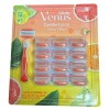 Gillette Venus Comfort Glide Sunny Citrus, 1 Razor + 12