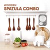 LISTANT Wooden Spatula Spoons Set for Cooking & Serving |