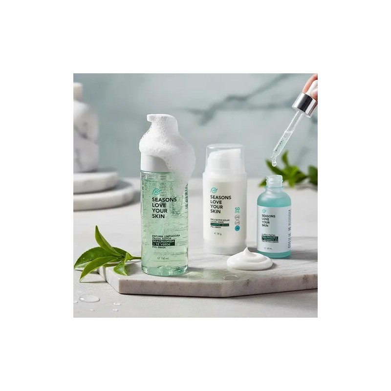 Kit Skincare Seasons Control Grasa Niacinamida Piel Grasa