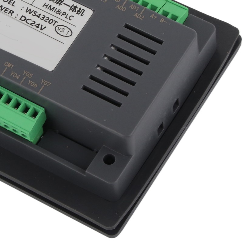 4.3in HMI PLC Touch Screen Transistor Output Switch Counts 12