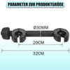 Warmfay Black Frame Holder Long 32 cm, Lockable Wheel Frame