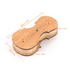 Violin Wall Mount with Bow Hook Wooden Viola Hanger Stand