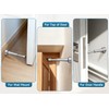 2PCS Aluminum Spring Door Stopper Wall Mount – 4.33 Inch