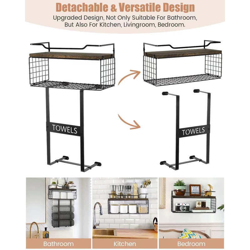 Towel Racks for Bathroom Wall Mounted - Bath Wall Towel