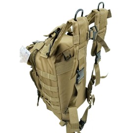EXPLORER Tactical Assault Pack - Combat Rucksack - 17" Military MOLLE Backpack 27L Coyote Tan