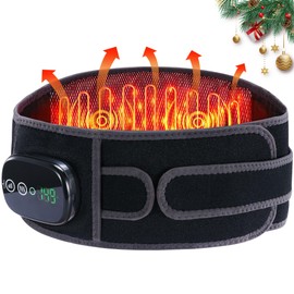 HOMRELEXA Heating Pad for Back HOMRELEXA Cordless Lower Back Massager with Heat, Birthday Gifts for Dad Men Women Mom, 3 Heating Levels & 3 Massage Mode